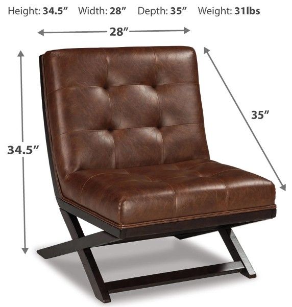 Signature Design by Ashley® Sidewinder Brown Accent Chair-4