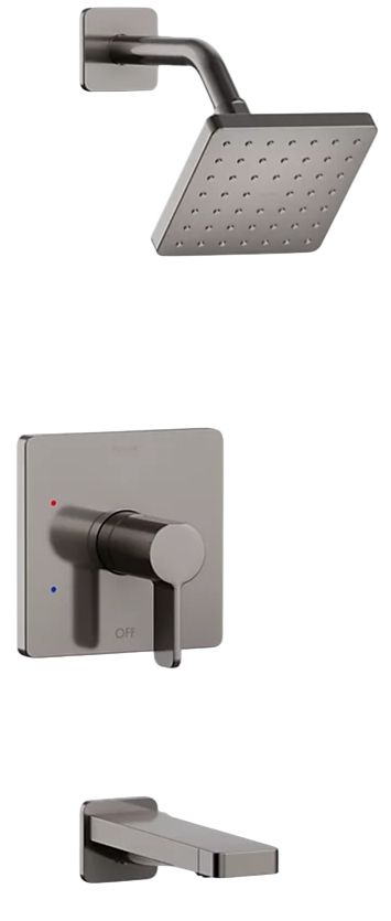 KOHLER® Parallel® Rite-Temp® Vibrant Titanium 2.5 GPM Bath and Shower Trim Kit-0