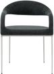 Armen Living Morgan 2-Piece Charcoal Dining Chair Set-0