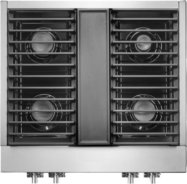 JennAir® Noir™ 30" Stainless Steel Pro Style Natural Gas Range-2