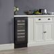 Marathon® 15" Black Stainless Steel Dual Zone Built-In Wine Cooler-5