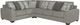 Benchcraft® Ardsley 3-Piece Pewter L-Shape Sectional-0