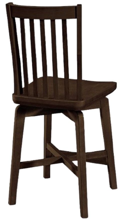 Archbold Furniture Customizable Amish Essentials Alex Swivel Stool-1