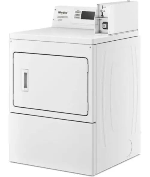 Whirlpool Commercial White Top Load Washer & Electric Dryer Laundry Pair-4