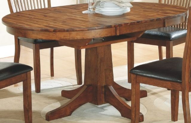 Winners Only® Broadway Brown Round Dining Table-0