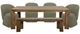 Parker House® Crossings Downtown 6-Piece Brown/Green Dining Table Set-0
