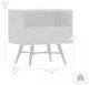 Armen Living Makena Black/Tundra Grey Nightstand-4