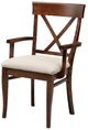 Handstone Florence X Back Arm Chair With Fabric Seat-1