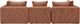 TOV Furniture Hangover 3-Piece Red 112" Modular Sofa-3