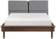 Homelegance® Astrid Gray/Walnut Queen Upholstered Panel Bed-2