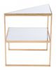 Zuo® Modern Planes Mirror Top Side Table with Gold Framework -2