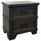 Elements International Colorado City Black Charcoal Nightstand-0