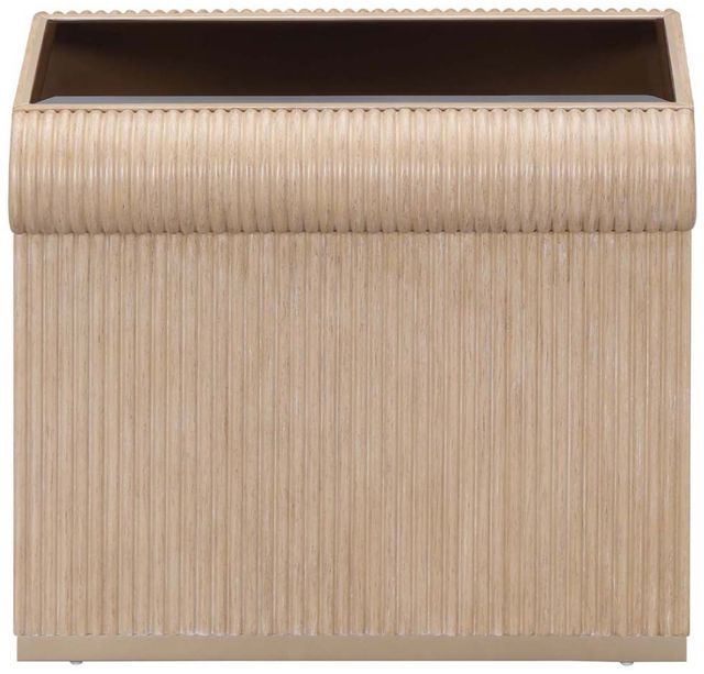 Michael Amini® West Kensington Sea Salt Caramel End Table-2