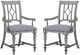 Flexsteel® Plymouth 2-Piece Weathered Graywash Upholstered Dining Arm Chair Set-0