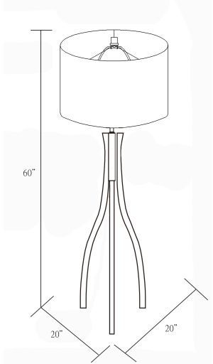 Surya Duxbury Wooden Floor Lamp-3