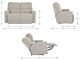La-Z-Boy® Cade Oyster Leather Power Reclining Loveseat with Headrest-2