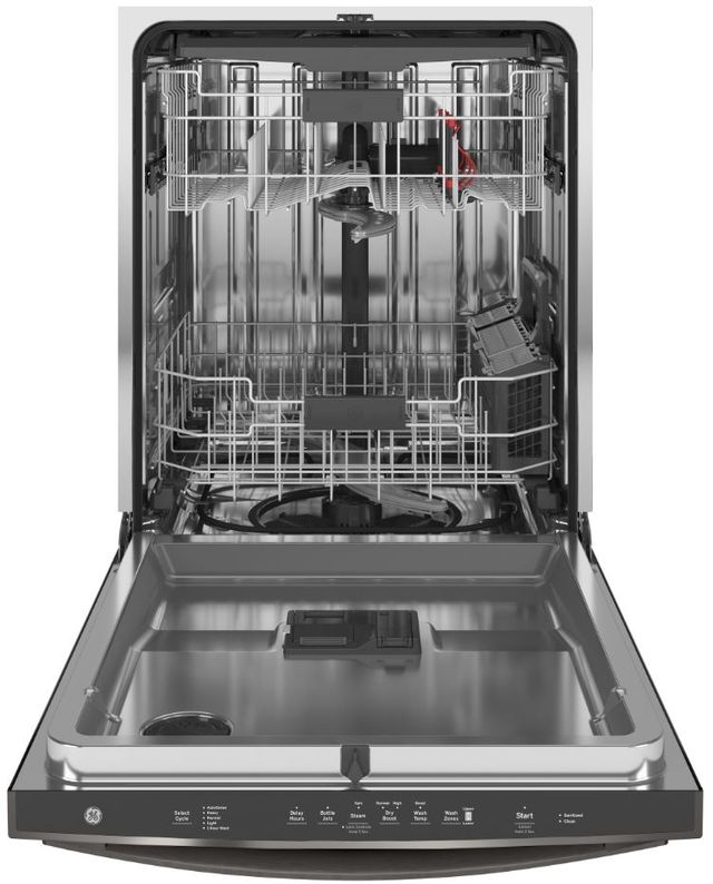 GE® 24" Black Stainless Built In Dishwasher-1