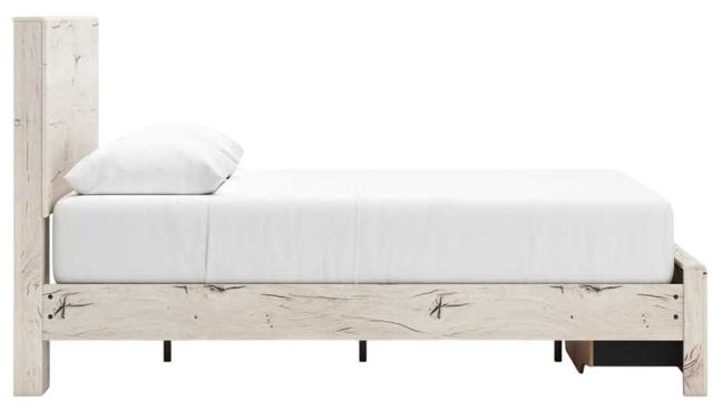 Benchcraft® Lawroy Light Natural Queen Panel Storage Bed-3