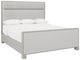 Bernhardt Stratum Gray/Mist California King Upholstered Panel Bed-0
