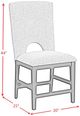Elements International Oregon 5-Piece Black/Gray Counter Height Dining Set-3