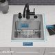 Elkay Crosstown® Polished Satin 15" 3-Hole Single Bowl Dual Mount Bar Sink Kit-4