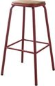 ACME Furniture Scarus 2-Piece Natural/Red Bar Stool Set-2
