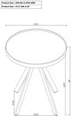 Coaster® Briggs Marble Printed Glass Top End Table with Black Base-4