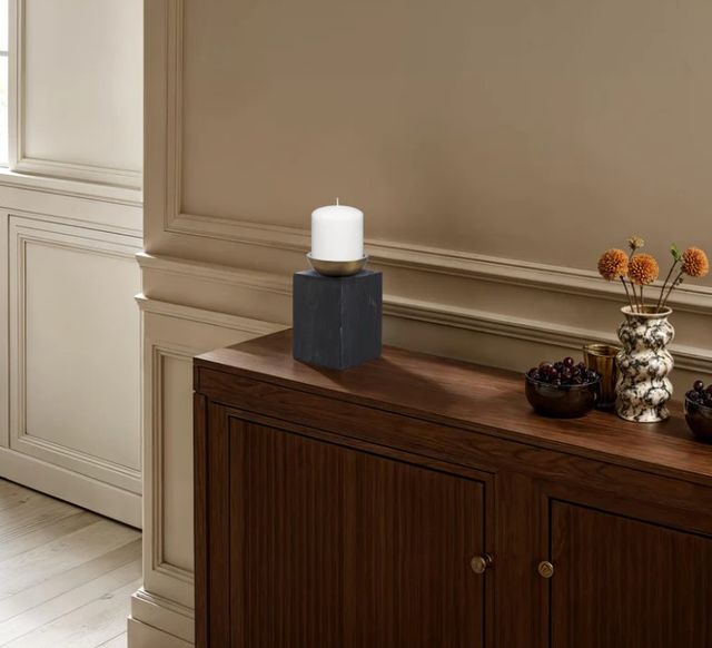 Renwil® Poema Black Natural Candle Holder-1