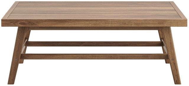 New Classic® Home Furnishings Ashton Brown Acacia Outdoor Patio Coffee Table-2