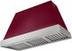 AGA Euclid 48" Cranberry Wall Mounted Range Hood with Brushed Nickel Trim-0