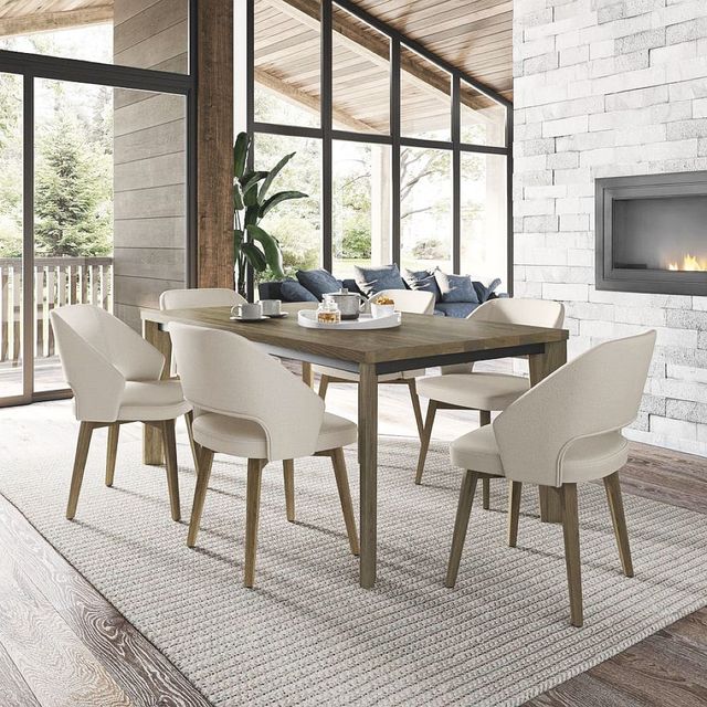 Amisco Customizable Fabiola 72" Rectangular Dining Table with 1.5" Solid Ash Top-3