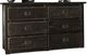 Furniture of America® Ampelios Wire-Brushed Black Dresser-0