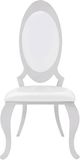 Coaster® Anchorage 2-Piece Creamy White/Chrome Side Chairs-1