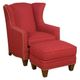 King Hickory Customizable Athens Fabric Ottoman-1