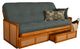 Kodiak Furniture Westport Linen Aqua/Honey Full Storage Futon with Mattress-0