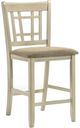 Intercon Mission Casuals French Oak/Rustic White Lattice Back Stool-0