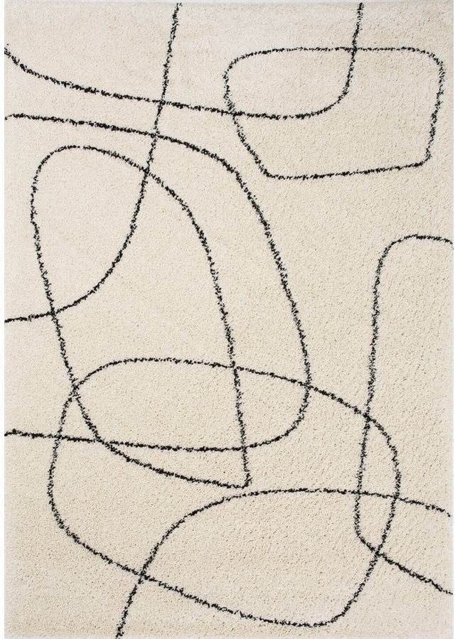 Kalora Interiors Maroq Cream/Black 6' x 8' Rug-0