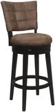 HH2 Home Kaede Black/Chestnut Swivel Bar Stool-0
