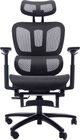 Primo™ International Sealy® Huxley Black Mesh Swivel Office Chair with Adjustable Headrest and Arms-1