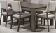 Tomali KASA Slate/Tiffany 54" Rectangular Dining Table with Extension Leaf-0