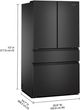 Whirlpool® 36" 30 Cu. Ft. FingerPrint Resistant Black Stainless Steel French Door Refrigerator with Flexible Temperature Drawer-2