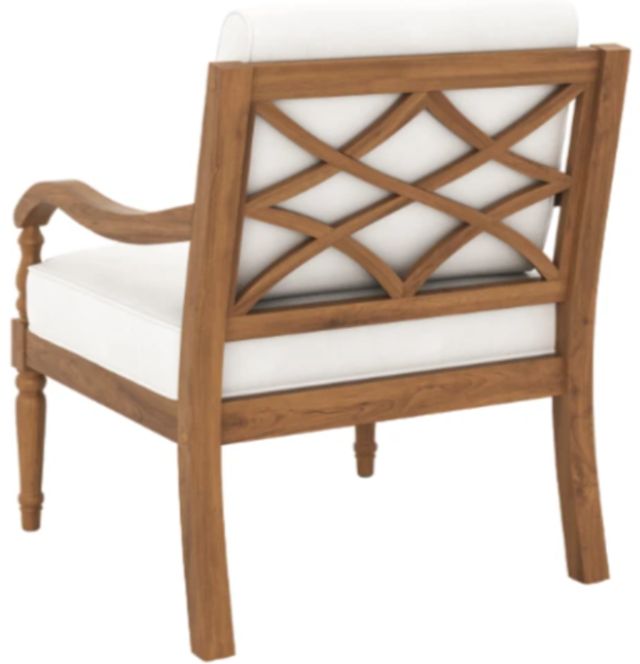New Classic® Home Furnishings Savannah White Linen Outdoor Club Chair-2