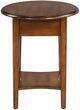 TEI Burnished Walnut Round End Table-2