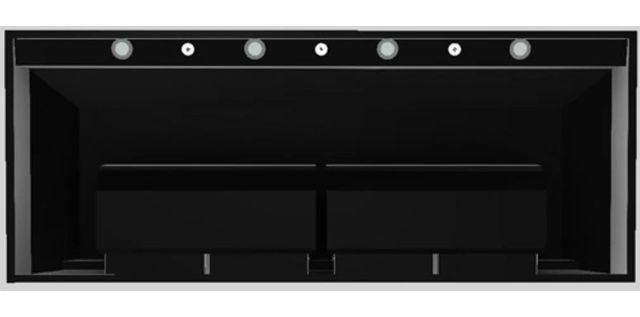 Vent-A-Hood® Designer Series 60" Black Wall Mounted Range Hood-3