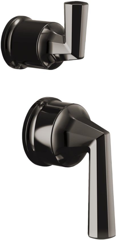 Brizo Beauclere® Brilliance® Black Onyx Pressure Balance Valve with Integrated Diverter Trim Lever Handle Kit-0