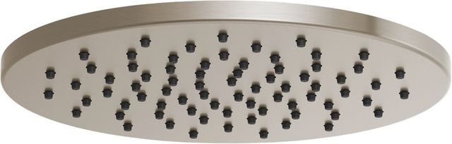 Brizo Essential™ Brilliance® Brushed Nickel 12" Linear Round Single-Function Raincan Shower Head-0