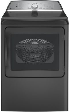 GE Profile™ 7.4 Cu. Ft. Diamond Gray Front Load Electric Dryer 
