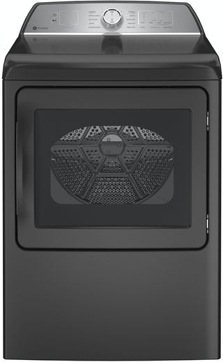 GE Profile™ 7.4 Cu. Ft. Diamond Gray Front Load Electric Dryer with Sanitize Cycle and Sensor Dry