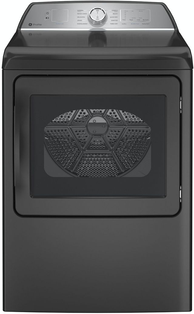 GE Profile™ 7.4 Cu. Ft. Diamond Gray Front Load Electric Dryer 