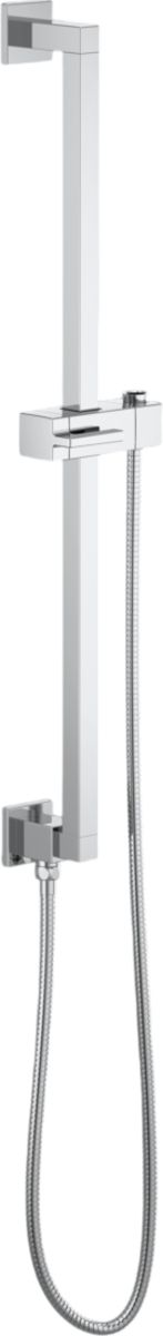 Brizo Essential™ Polished Chrome Linear Square Slide Bar With Hose-0